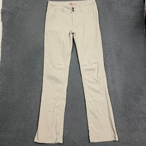 Prana Pants Womens 8 Tall Beige Tan Halle II Roll Up Hiking Outdoor 32x36